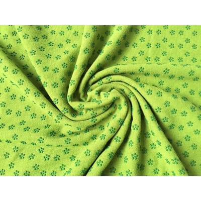 Draagbare Antislip Zweetabsorberende Yoga Mat Handdoek Doek Mat Ultradunne Yoga Deken Handdoek Deken Workout met Tas groen