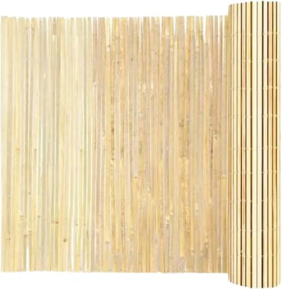 Jurrys Bamboe Schutting - Tuinafscheiding paneel - Hekwerk - Tuinscherm - Privacy - Milieuvriendelijk - Decoratie - Bruin - Hout