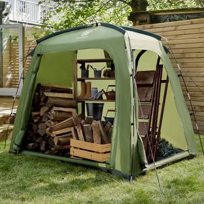 Bicycle Storage Shelf - Portable Outdoor Storage for 3 Bikes, Waterproof Storage Tent for Bikes, Motorcycles, and Garden Tools