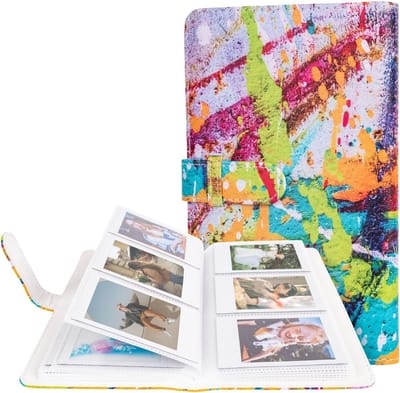Mini Fotoalbum met 96 Pockets voor 3 Inch Fuji Instant Film - Kleurrijk Polaroid Album voor Herinneringen en Foto's