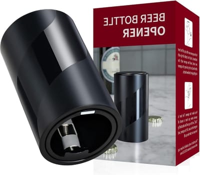 Automatische Flessenopener met Magneet - Eenvoudig Flessen openen, Perfecte Cadeau-idee voor Vader, Man of Grootvader, Ideaal voor Bier en Frisdrank