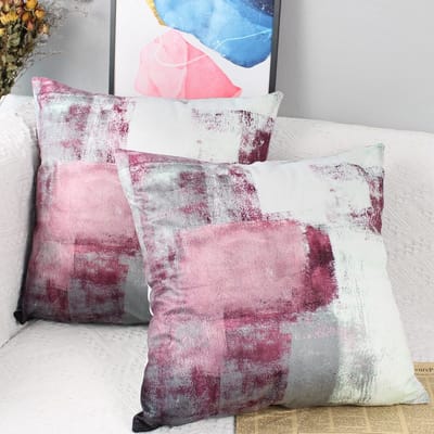JHUBERS- Kussenhoezen Set van 2 - Fluwelen Kussenhoezen 50 x 50 cm - Decoratieve Kussenhoezen - Sierkussen - Bankkussen - Zacht en duurzaam - Kussenslopen
