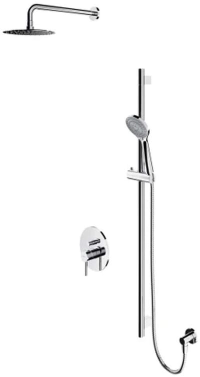 OMNIRES Y - Doucheset met inbouwkraan, met inbouwdeel, diameter 20 cm, 5 jets, chroom SYSY17CR