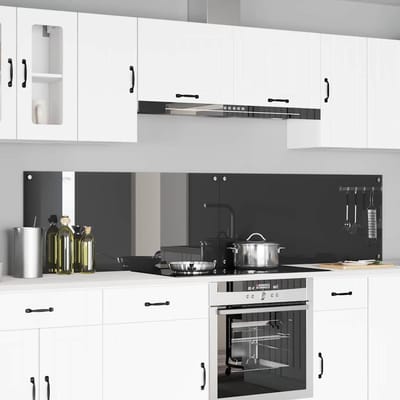 vidaXL - Keukenachterwand - 2 - st - Donkergrijs - 110 - x - 50 - cm - gehard - glas
