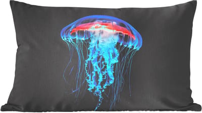 Sierkussens - Kussentjes Woonkamer - 60x40 cm - Kwal - Tentakels - Blauw - Licht