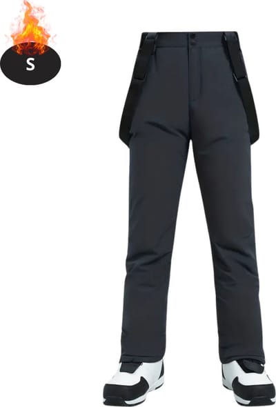 Livano Skibroek - Skipak - Snowboard Broek - Winterbroek - Sneeuwbroek - Heren - Wintersport - Donkergrijs - Maat S