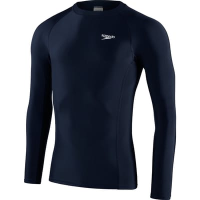 Speedo  - Maat XXL - Long Sleeve Rash Top Heren - Marine / Wit