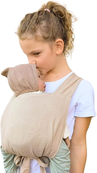 Poppendrager voor Kinderen - Draagzak voor Poppen en Knuffels - Gemakkelijk te Dragen