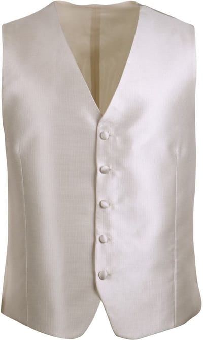 Trouwgilet Ecru Carre - Maat 54 - Heren