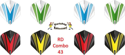 Red Dragon Flights Combo 43 . 8 Sets hardcore Flights