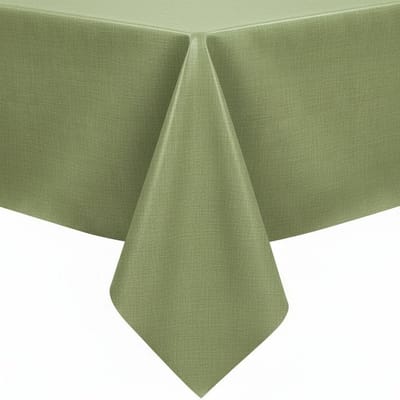 Protecttable - Tafelzeil Linnenlook Apple Green 140x50cm - Tafelkleed Afwasbaar - Kunststof
