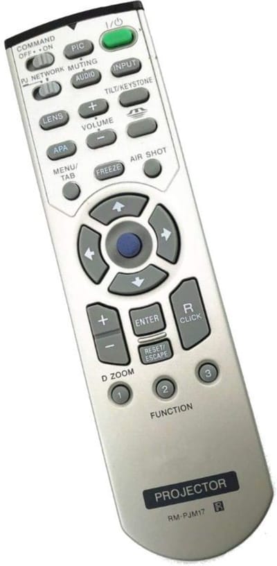 Afstandsbediening geschikt voor de SONY VPL-CX71 beamer, vervangt RM-PJM17 / 1-478-734-25 / 147873425