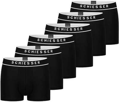 Schiesser Heren Shorts / Pants 6er Pack - 95/5 - Organic Cotton