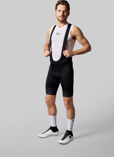 Acelera Intermediate Fietsbroek Heren met Zeem Cargo - Wielrenbroek - Wielerbroek - Mountainbike - Bibshort - Spinning - Fietskleding - Koersbroek - Kort - Bretels - Maat M