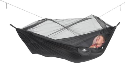Hangmat Mug Traveller Extreme 500 g - Ultralight - 275 cm x 140 cm - Verpakkingsmaat 245 x 85 cm - Tot 200 kg - Zwart