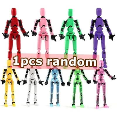 Lucky Robot 13 Actiefiguur, 3D Geprint Multi-Gewricht Beweegbaar Robot Actiefiguur, Dummy Robot 13 Actiefiguur voor Kinderen Volwassenen