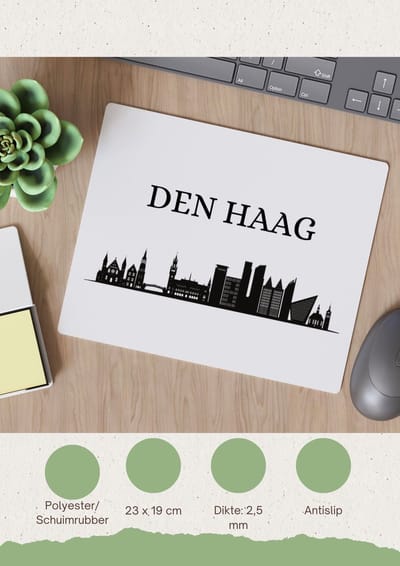 Akyol - den haag Muismat - Rotterdam - hagenezen, hagenaren of toeristen - stad - den haag - zuid holland - 23 bij 19 cm