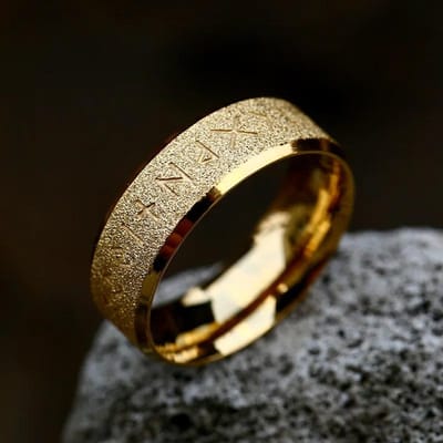 Vintage Odin Noorse Viking Rune Ringen Voor Mannen Mode Roestvrij Staal Keltische Knoop Ringen Retro Koppel Amulet Sieraden Dropshipping 7 beige