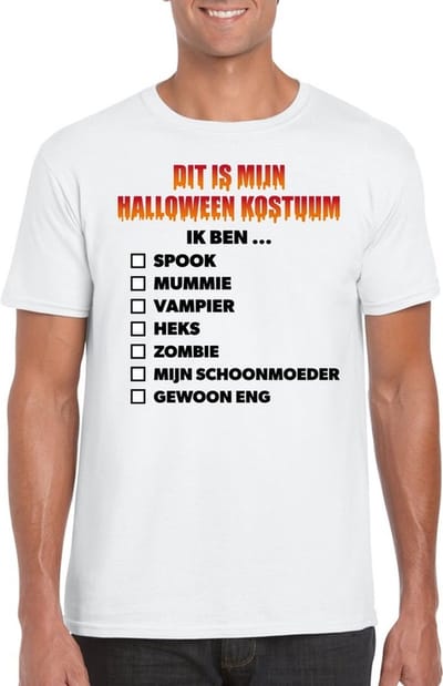 Dit is mijn Halloween kostuum heren t-shirt - Funny heren Halloween verkleedkleding S