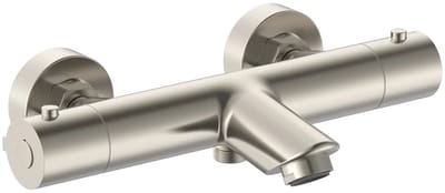 DutchLine - Thermostatische Badkraan - S-Line - Geborsteld Staal
