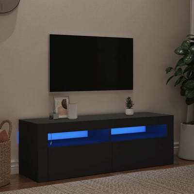 vidaXL - Tv-meubel - met - LED-verlichting - 120x35x40 - cm - zwart