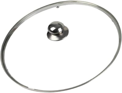 Pannendeksel Glas - Deksel Pannen - Koken Bewaken - Met Stoomopening - 32 cm - Transparant