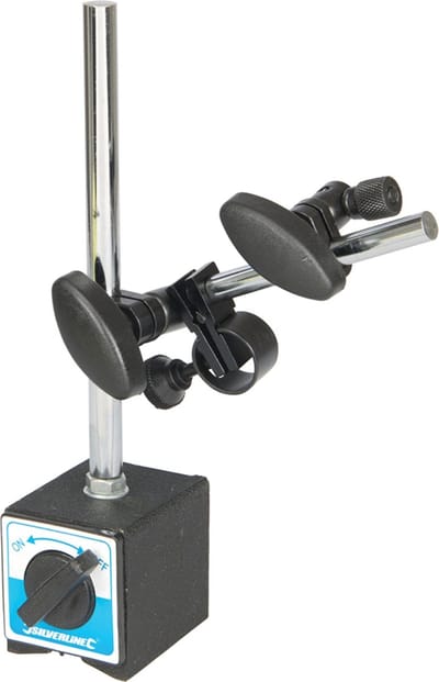 Silverline Magneetstatief - Verstelbare Hoogte - 2 t/m 35 mm - Staal - Tweezijdige Magneet