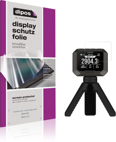 dipos – 4x Beschermfolie geschikt voor Garmin Xero C2 | Krasbestendige & heldere Screenprotector Ultra-Thin