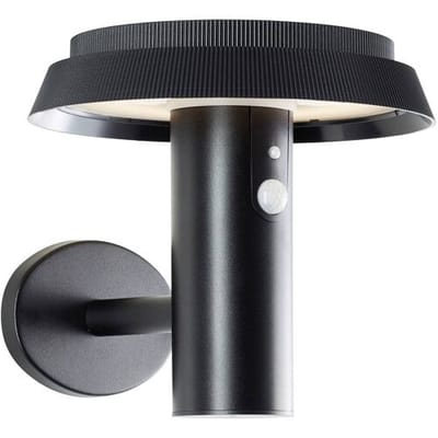 Brilliant Alvero G40430/06 Wandlamp op zonne-energie met bewegingsmelder LED LED vast ingebouwd 4 W Zwart