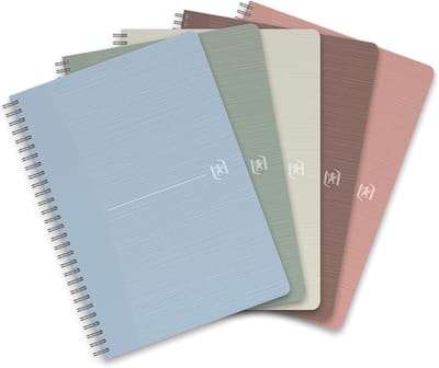Gelinjeerd Notitieboek - Schrijfblok A5 - Dagelijks Gebruik - 100% Gerecycled Materiaal - A5 180 Pagina's - Assorti Kleuren