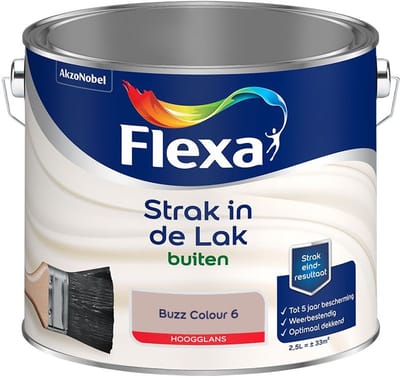 Flexa - Strak In De Lak Buitenlak Hoogglans - Buzz Colour 6 - Mengverf - 2,5 L
