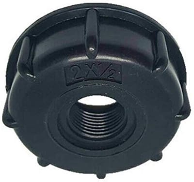 Allecto - Water Opslag Outlet Caps - Slang Connector Cover - Eenvoudig te installeren - Zwart - Geschikt voor tonklep - Duurzaam kunststof - Vo...