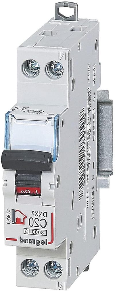 Automatische Zekering - Stroomonderbreker Vlamboog - Elektrische Veiligheid - Tests met Live Spanning - 1 Module - Grijs