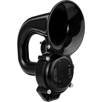Klaxon à Air puissant pour camion, 135db, 12/24V, trompette super forte avec Valve électrique plate pour automobile noir