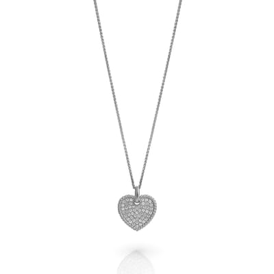 Orphelia 'Elite' Dames 925 Sterling Zilveren Set: Ketting + Oorbellen - Zilver SET-7566
