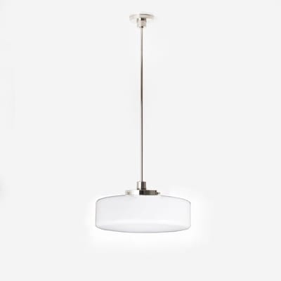 Hanglamp Low Cilinder Ø 30 20's Nikkel - Art Deco Trade