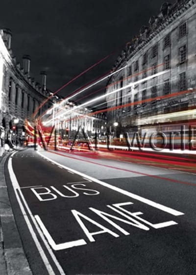 Kunstdruk Jean-Jacques Bernier - Bus Lane 50x70cm