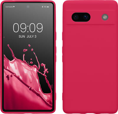 kwmobile telefoonhoesje geschikt voor Google Pixel 7a - Hoesje voor smartphone - Precisie camera uitsnede - In neon roze
