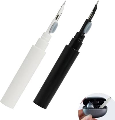 3-in-1 Premium Schoonmaakset voor Bluetooth Hoofdtelefoons - Inclusief Precisiebeschermer en Microvezeldoek - Geschikt voor Draadloze Oordopjes
