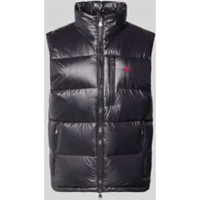 Regular fit donsbodywarmer met opstaande kraag