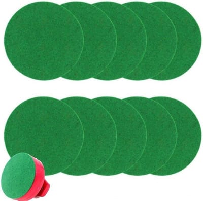 Air Hockey Mallet Vilt Pad 10 stks Zelfklevende Air Hockey Pad Groen Vilt Sticker voor 94mm Air Hockey Pushers