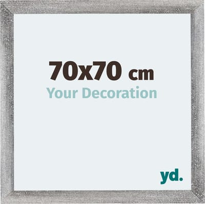 Your Decoration - Fotolijst 70x70 cm - MDF - Grijs Geveegd - Mura