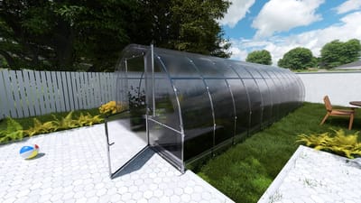 KLASIKA EASY Tuinkas - 3 x 8 m (24 m²) - 4 mm Dikte - Kweekkas - Polycarbonaat afdekking