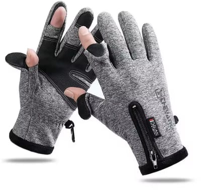 CHPN - Grijze tech handschoenen - Touchscreen Handschoenen - Winterhandschoen - Unisex - Medium - Grijs - Warme handen - Warme handschoenen - Winddicht - CHPN