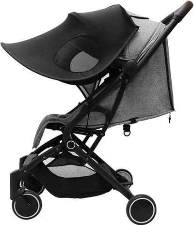 Zonnescherm Kinderwagen - Verstelbaar Zonnedoek - Zonnescherm Buggy - Opvouwbare - Waterdicht - UV-bescherming - De ideale keuze voor een uitje met de baby