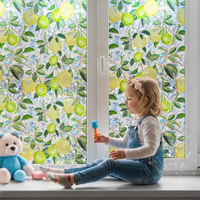 Privacy Raamfolie Regenboog Effect Zelfklevend Anti-UV Ongekleurd Glas Decoratief