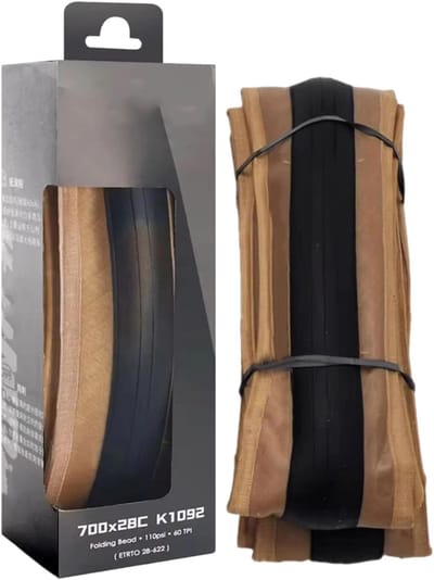 Racefietsbanden - Fietsbanden set - Snel Fietsen - Lekbescherming - 700 x 28 C - Zwart met gele rand