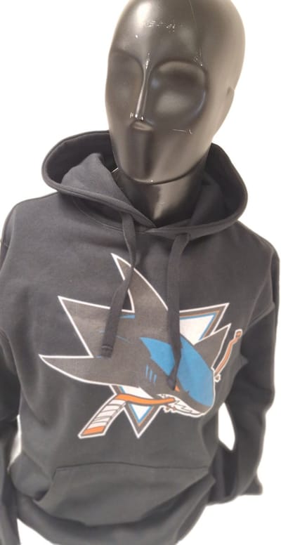 SAN JOSE SHARKS -SWEATER/HOOD-BLACK-XL