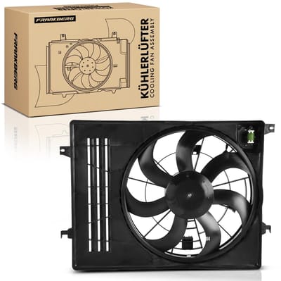 Frankberg 1x Motorradiateur Enkele ventilator