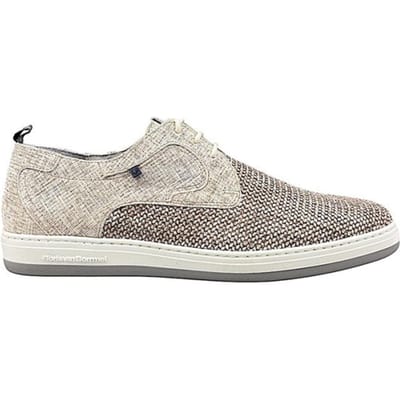 Floris van Bommel - DE DIJKER 03.12 - Vrije tijdsschoenenHeren veterschoenHeren sneakersCasual - Kleur: Taupe - Maat: 75 cm